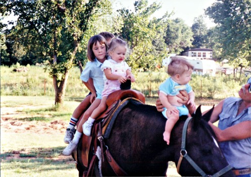Riding Aunt Marion's horse